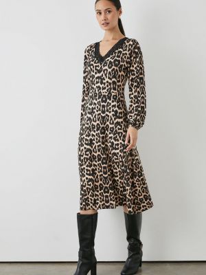 Леопардовое трикотажное платье с принтом Debenhams