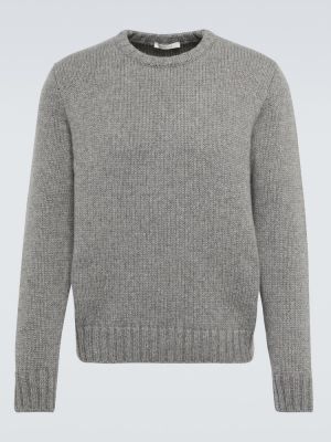 Кашмирен пуловер The Row сиво