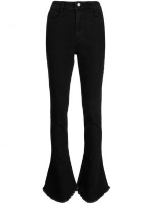 Jeans bootcut taille haute large B+ab noir