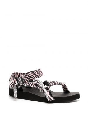 Sandale mit print mit zebra-muster Arizona Love schwarz