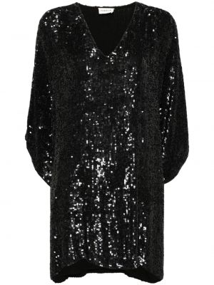 Flitrované šaty P.a.r.o.s.h. čierna