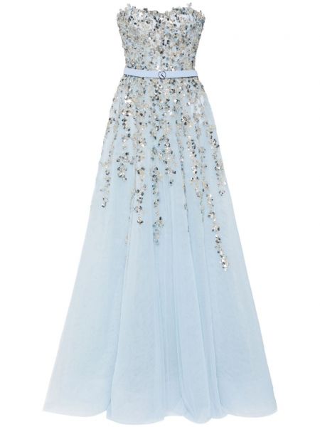 Φουσκωμένο φόρεμα με χάντρες από τούλι Saiid Kobeisy