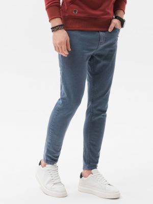 Kalhoty Ombre Clothing modré