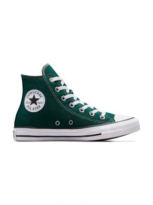 Със звездички кецове Converse зелено