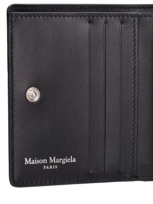 Кожено портмоне Maison Margiela черно