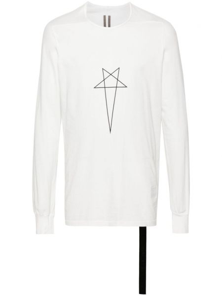 Bomuld t-shirt Rick Owens Drkshdw hvid