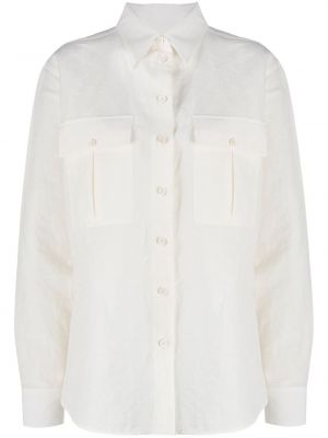 Camisa oversized con bolsillos Jil Sander blanco