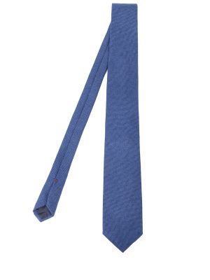 Кашемировый галстук Cesare Attolini синий