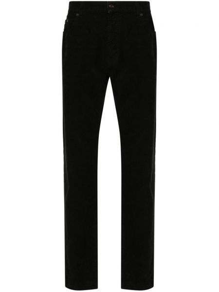 Manšestrové kalhoty Saint Laurent černé