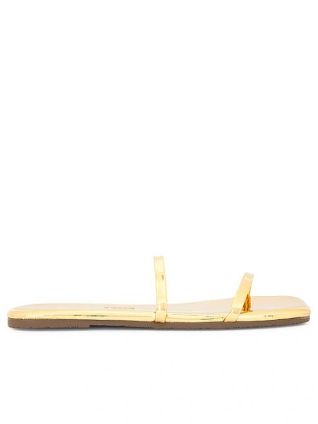 Scarpe piatte a punta quadrata Tkees oro