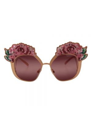 Haftowane okulary przeciwsłoneczne z cekinami Dolce And Gabbana