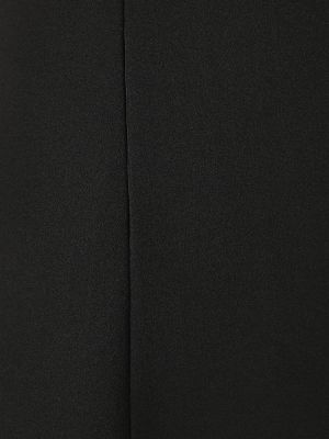 Vunena haljina Saint Laurent crna