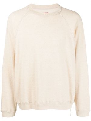 Sweatshirt aus baumwoll mit rundem ausschnitt Kapital beige