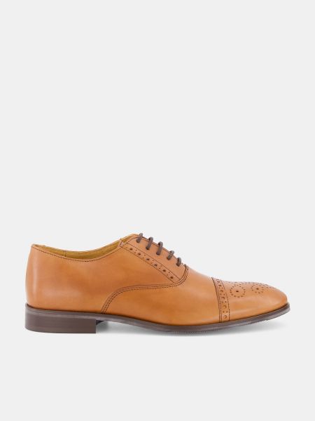 Zapatos brogues de cuero Florentino marrón