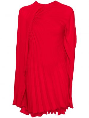 Plisuotas suknele Valentino Garavani Pre-owned raudona
