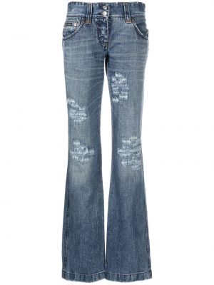 Distressed straight jeans Dolce & Gabbana Pre-owned blau
