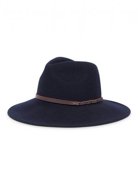 Шерстяная шляпа Barbour синяя