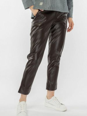 Прямые брюки Vladi Collection коричневые