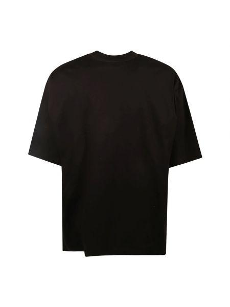 Camiseta con bordado de algodón Lanvin negro