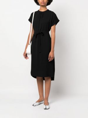 Haftowana sukienka midi Société Anonyme czarna