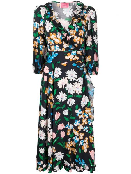 Trykt floral dress Kate Spade svart