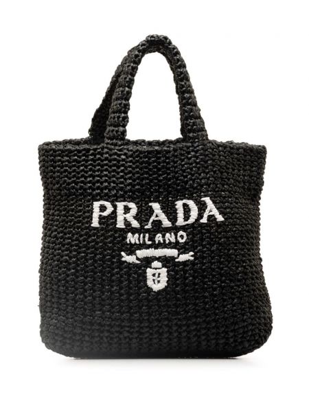 Shopper torbica Prada Pre-owned crna