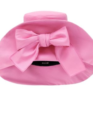 Kokvilnas cepure Miu Miu rozā