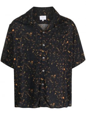 Košeľa s výšivkou s potlačou s abstraktným vzorom Rhude čierna