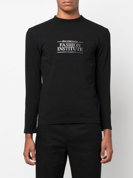 T-krekls ar apdruku Balenciaga melns
