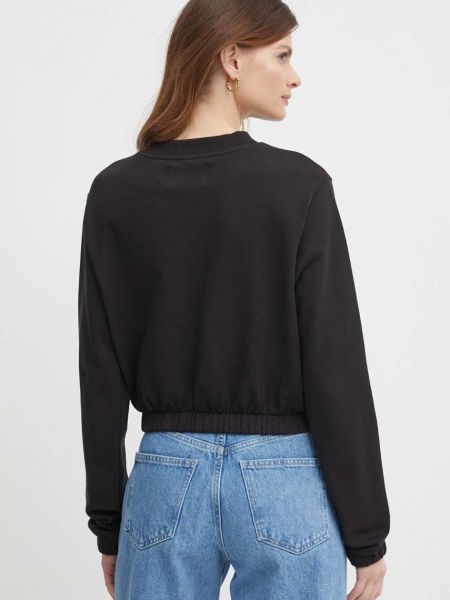 Pamut melegítő felső Calvin Klein Jeans fekete