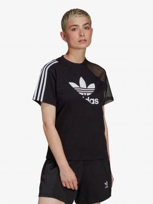 Tričko s potiskem Adidas Originals černé