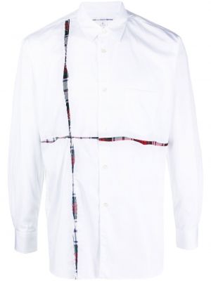 Skjorta med mönster i rutigt Comme Des Garcons Shirt vit