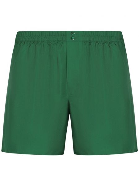 Hodvábne boxerky Dolce & Gabbana zelená
