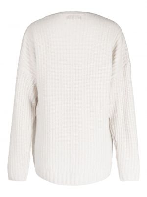 Dzianinowy sweter Manning Cartell biały