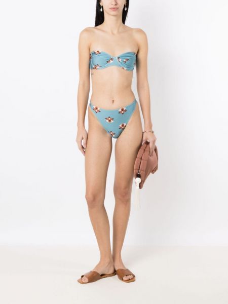 Bikini z nadrukiem Adriana Degreas niebieski
