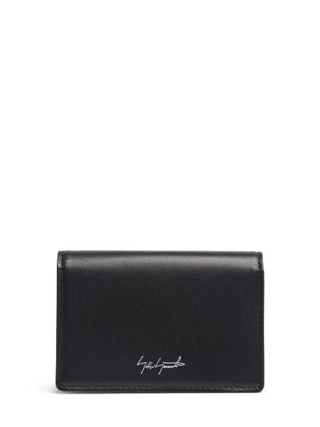 Kožená peněženka Yohji Yamamoto černá