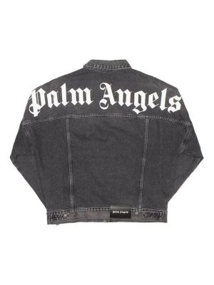 Джинсовая куртка с принтом Palm Angels