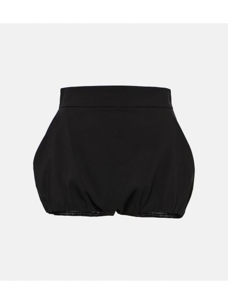 Pantaloni scurți cu talie înaltă Dolce&gabbana negru