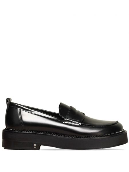 Læder loafers Ami Paris sort