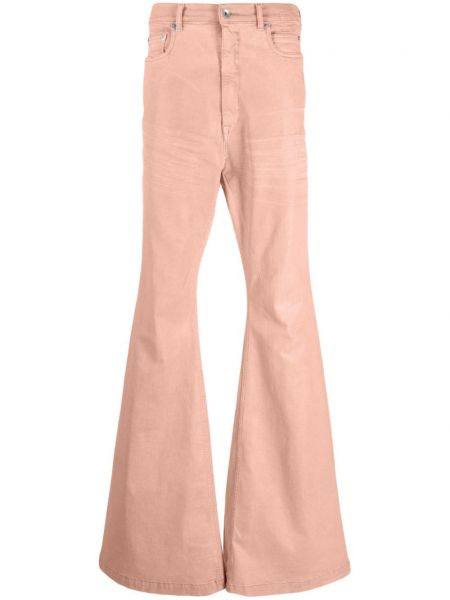Brīva piegriezuma elastīgi džinsi ar augstu vidukli Rick Owens Drkshdw rozā