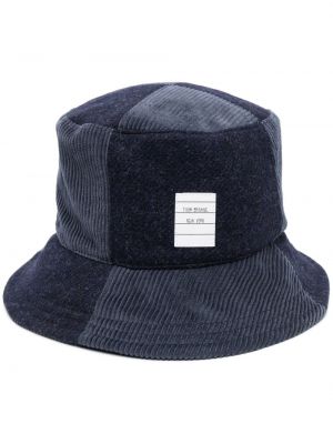 Cord mütze Thom Browne blau