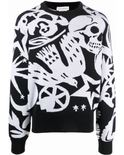 Jersey de tela jersey Alexander Mcqueen negro