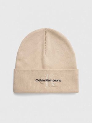 Dzianinowa czapka bawełniana Calvin Klein Jeans