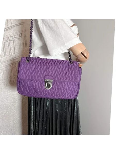 Bolsa de tela retro Prada Vintage violeta