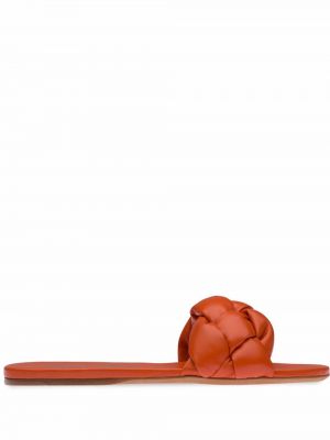 Pletené kožené sandále Miu Miu