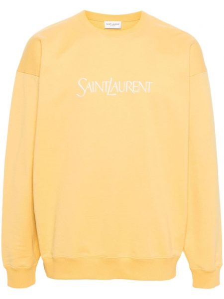 Broderet sweatshirt Saint Laurent gul