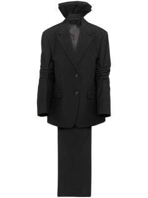 Mantel mit schleife Prada schwarz