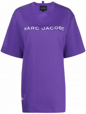 Camicia con ricamo Marc Jacobs, viola