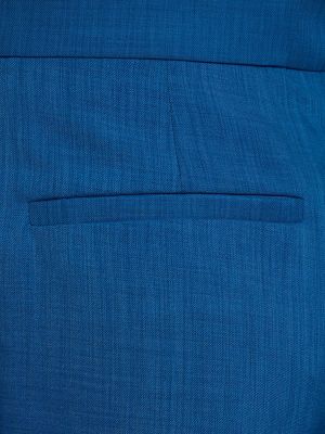 Drapované kalhoty relaxed fit Tory Burch modré