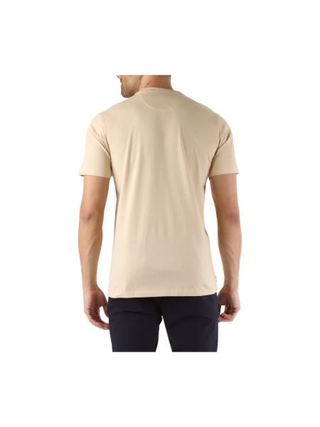 Camiseta de algodón con bolsillos Aquascutum beige